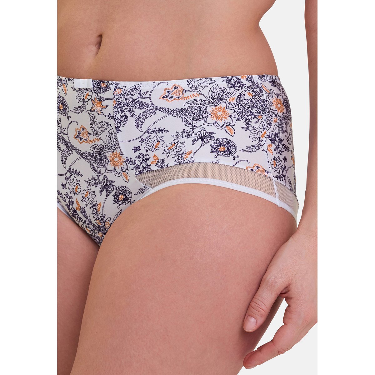 Shorty COMPLICE imprimé paisley mûre & mandarine, SANS COMPLEXE