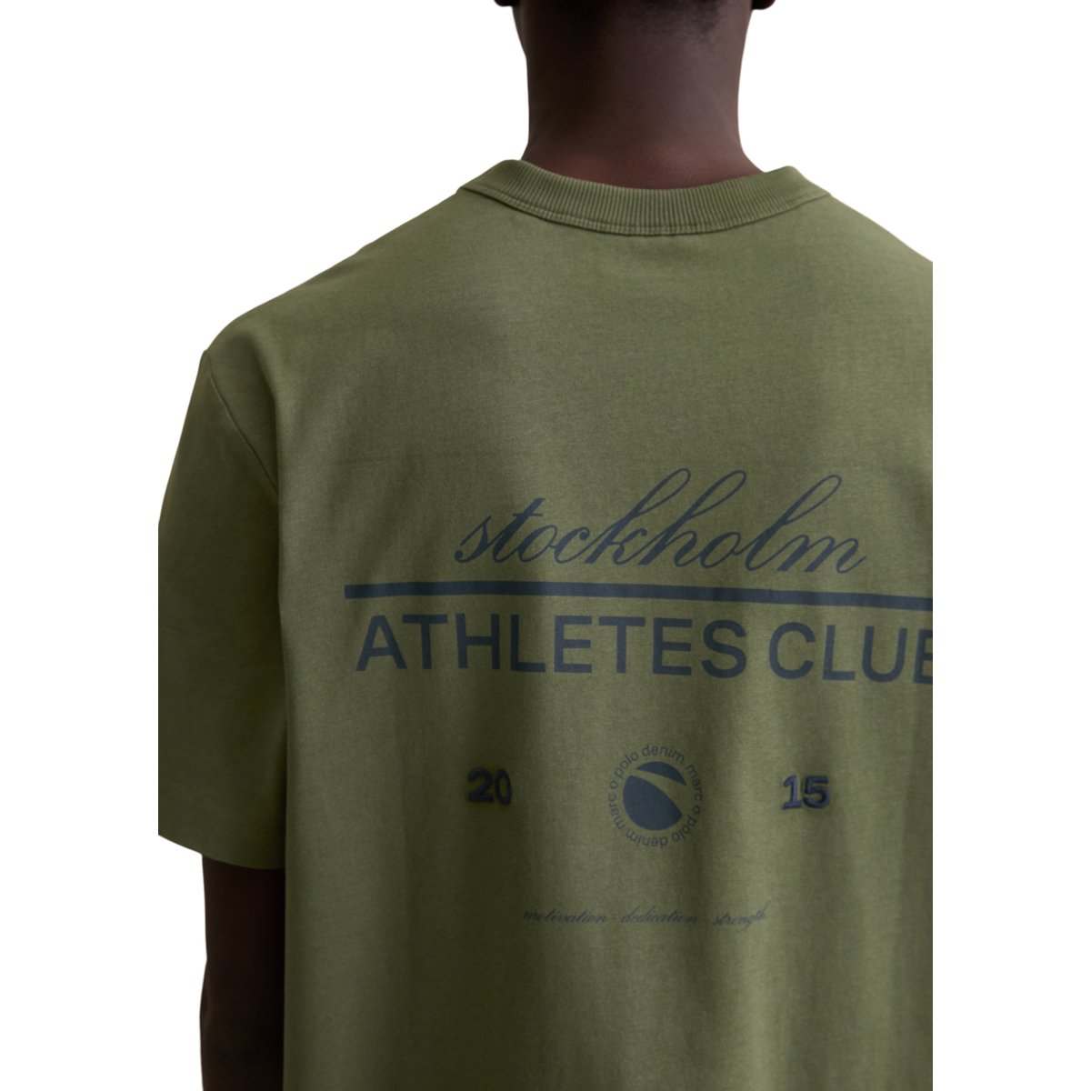 T-shirt relaxed en jersey de coton bio épais vert fonce, MARC O’POLO DENIM