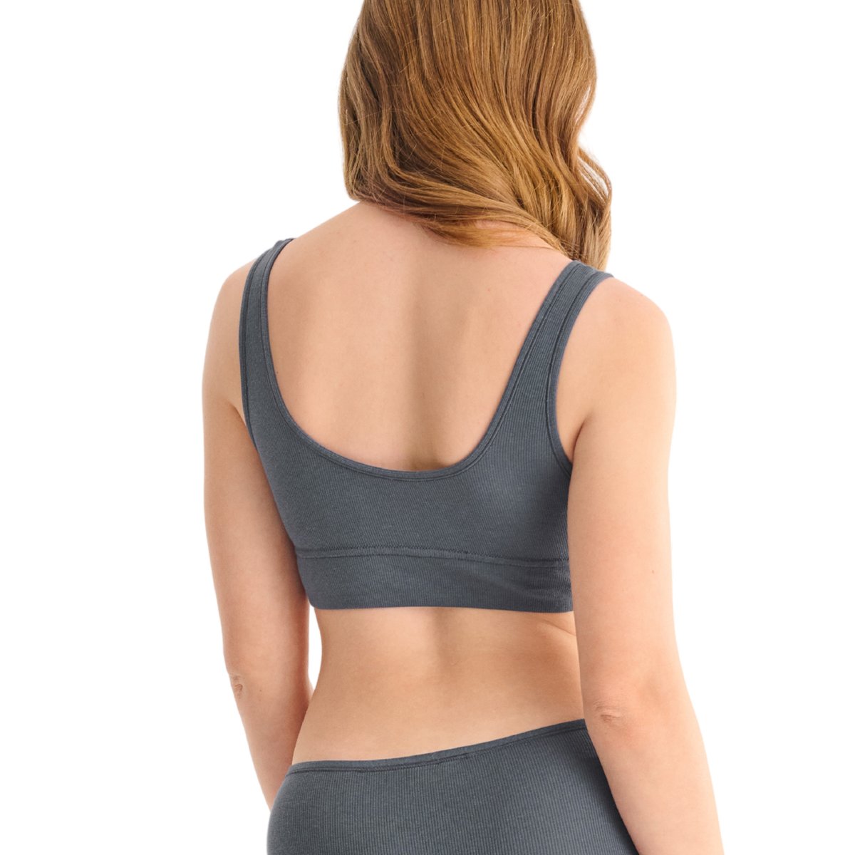 Soutien-gorge top brassière sans armatures FREEDOM gris, LISCA