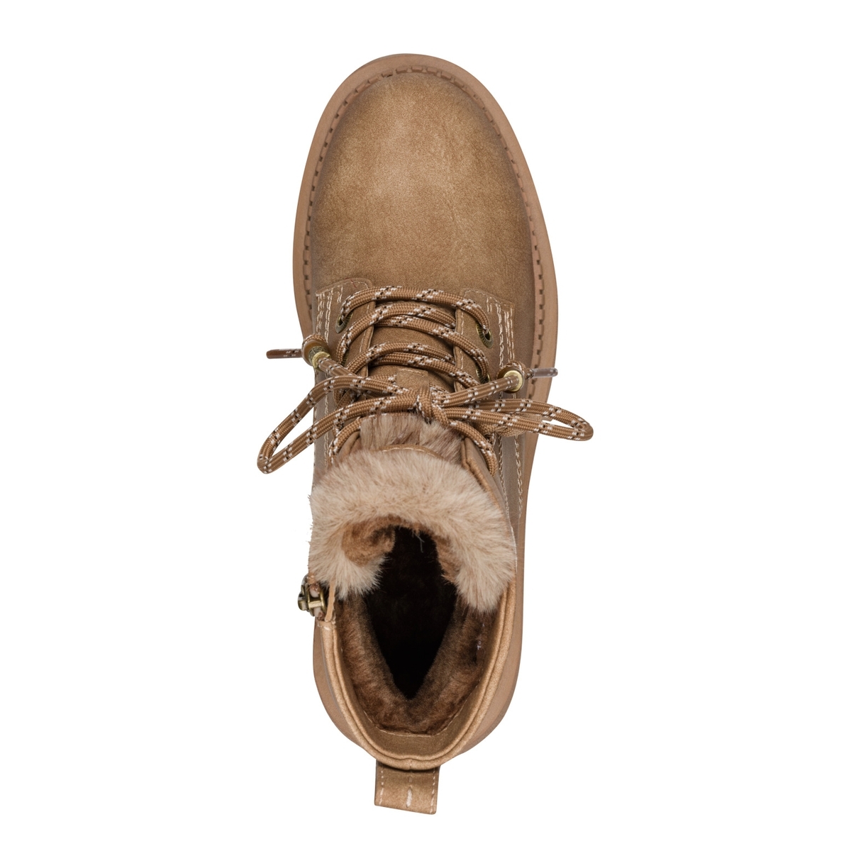 Bottine fourée marron camel, TAMARIS