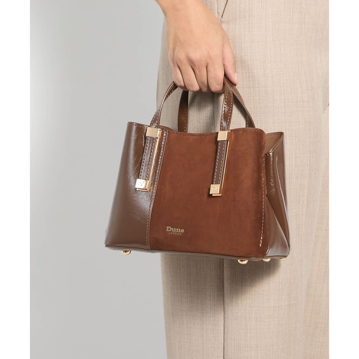 Sac fourre-tout texturé - DINKYDORRY brown-plain synthetic, DUNE LONDON