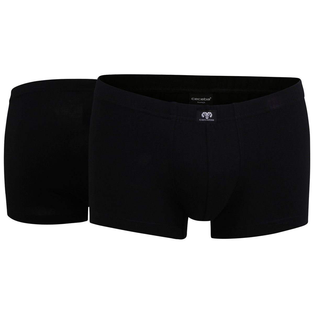 Boxer coton fermée noir, CECEBA