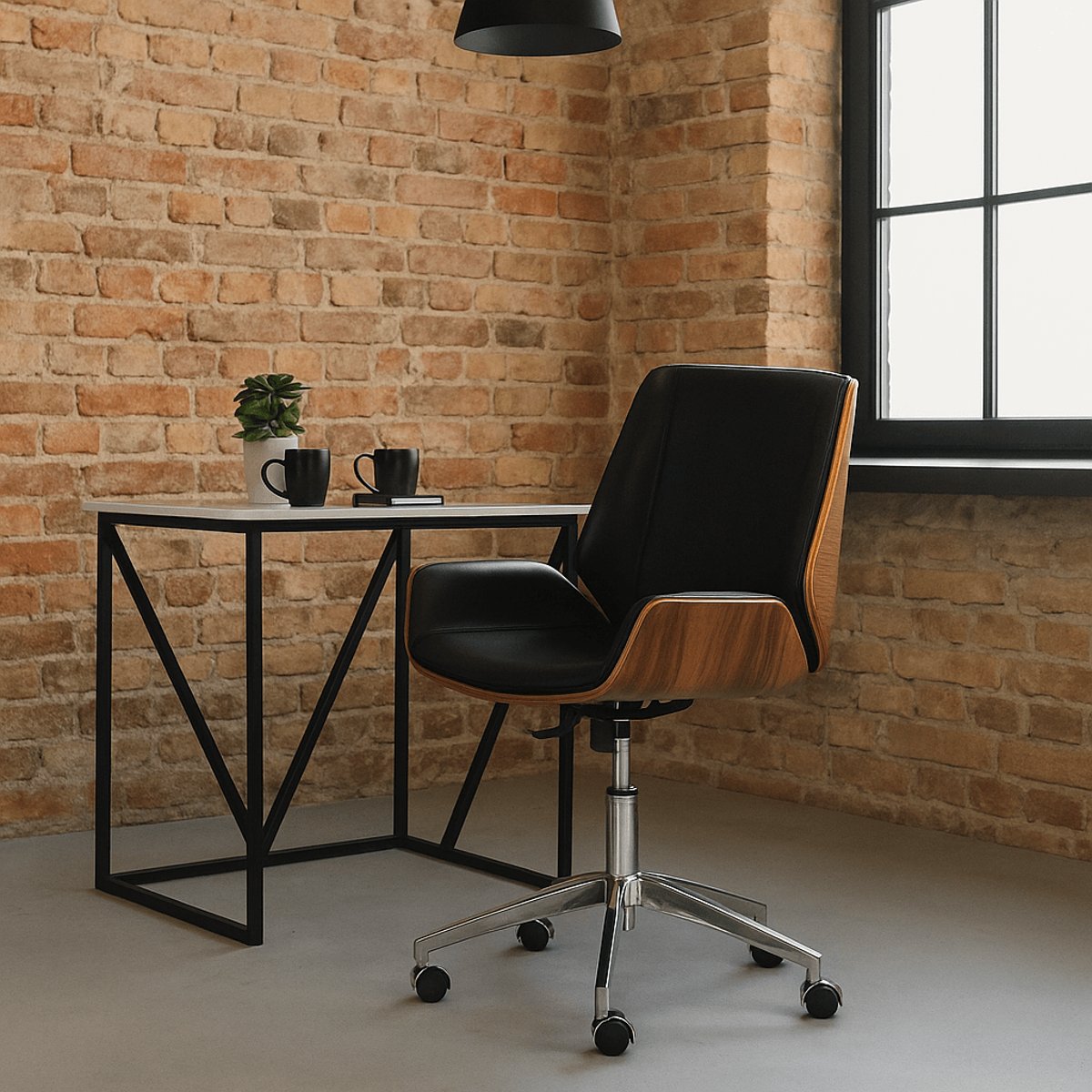 Chaise de bureau pivotante, ROUVEN v019839, KARE DESIGN