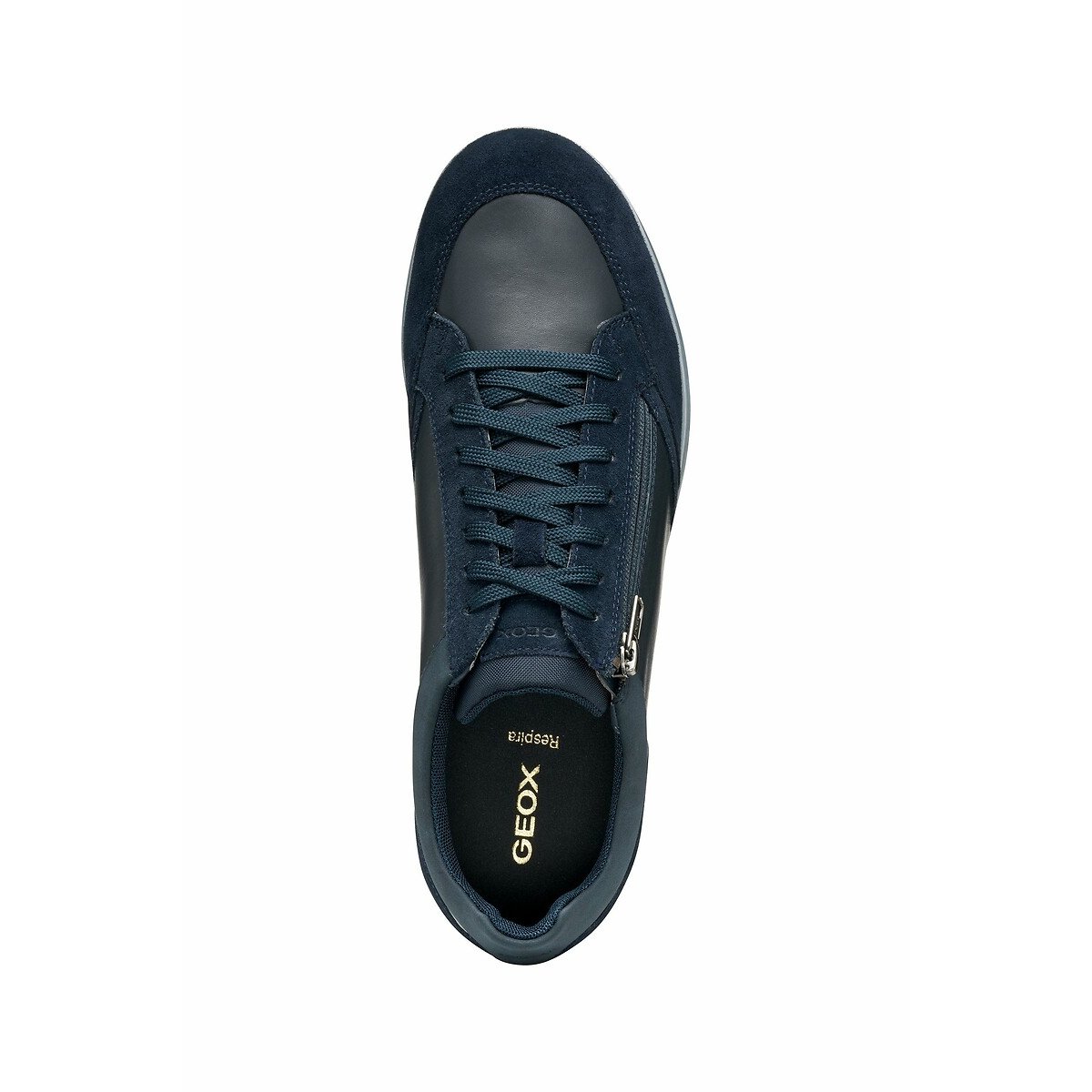 Baskets respirantes zippées Renan bleu marine, GEOX