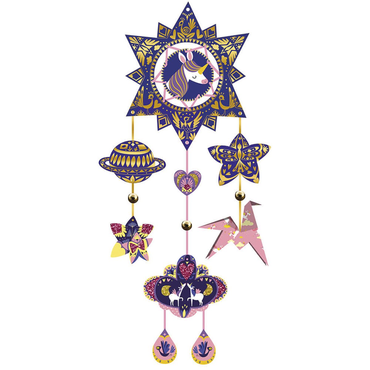 Kit Créatif - Attrape-rêves Brillants multicolore, JANOD
