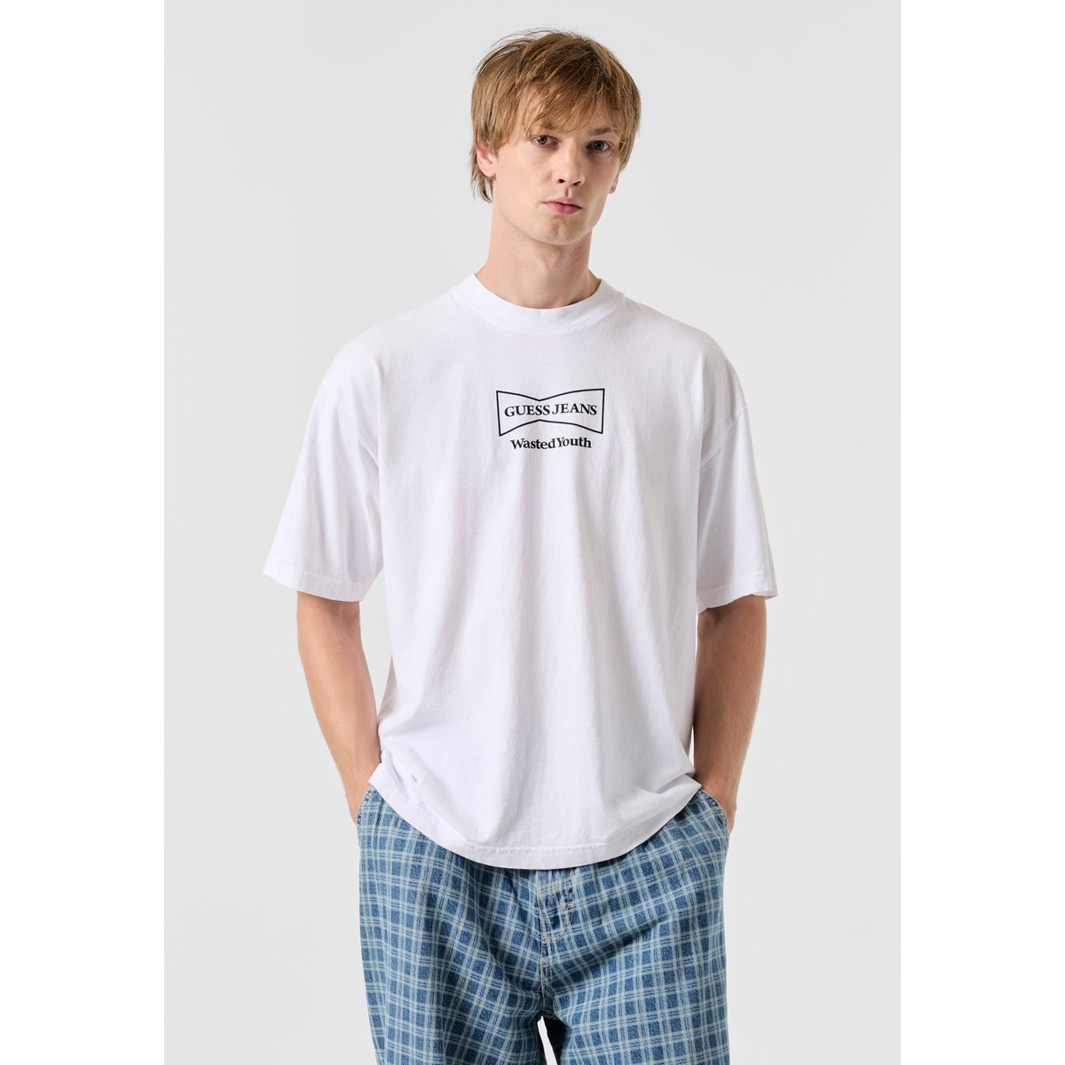 T-Shirt Imprimé Gj X Wasted Youth blanc, GUESS JEANS