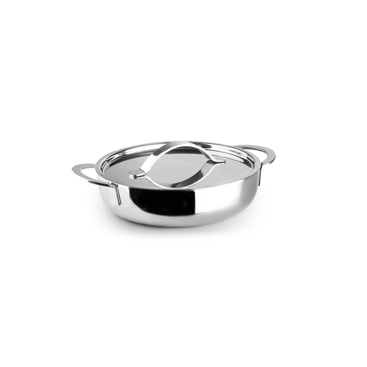 Plat rond avec couvercle triply 14 cm argent / métallique, IBILI
