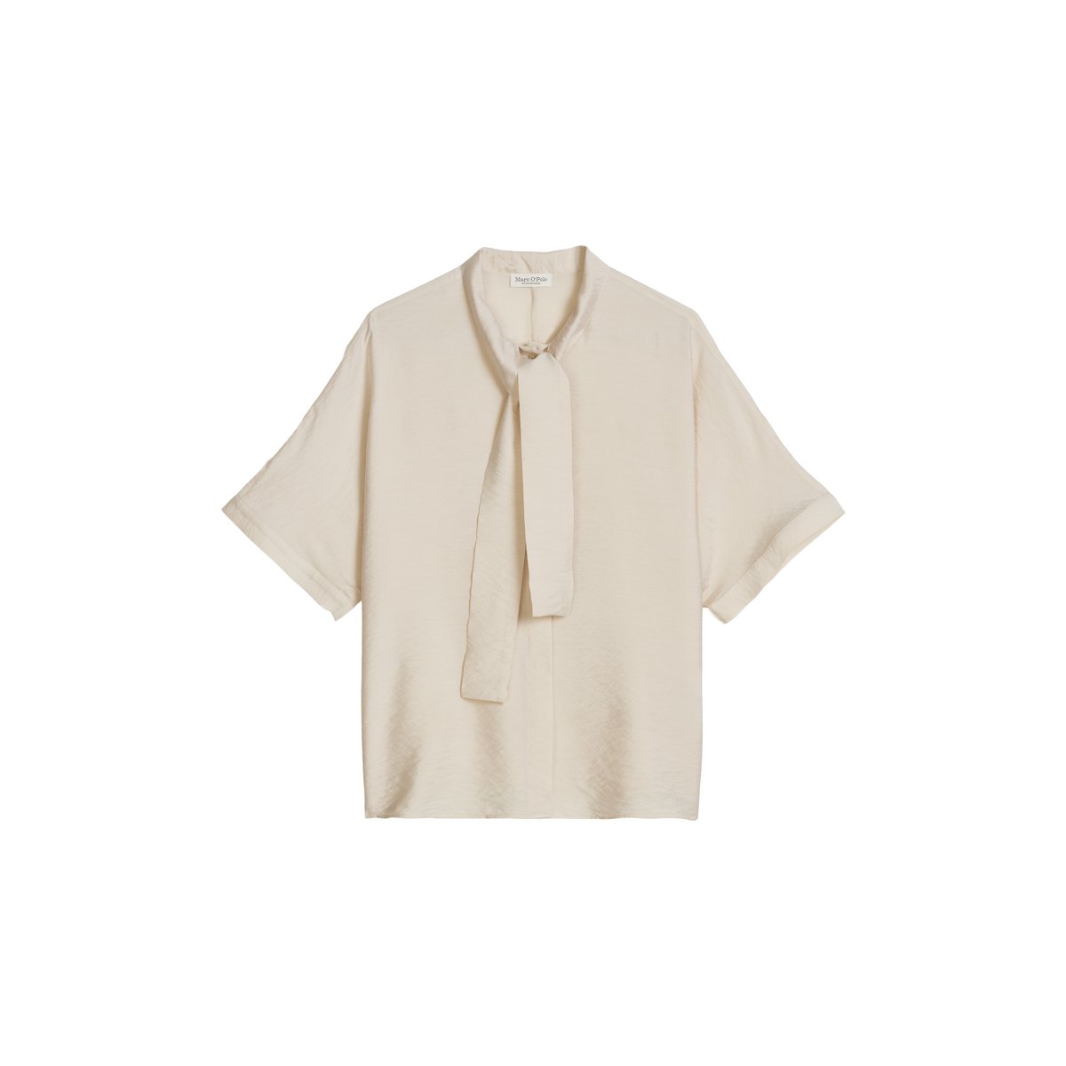 Chemisier à pinces regular en mélange de viscose gris clair, MARC O'POLO