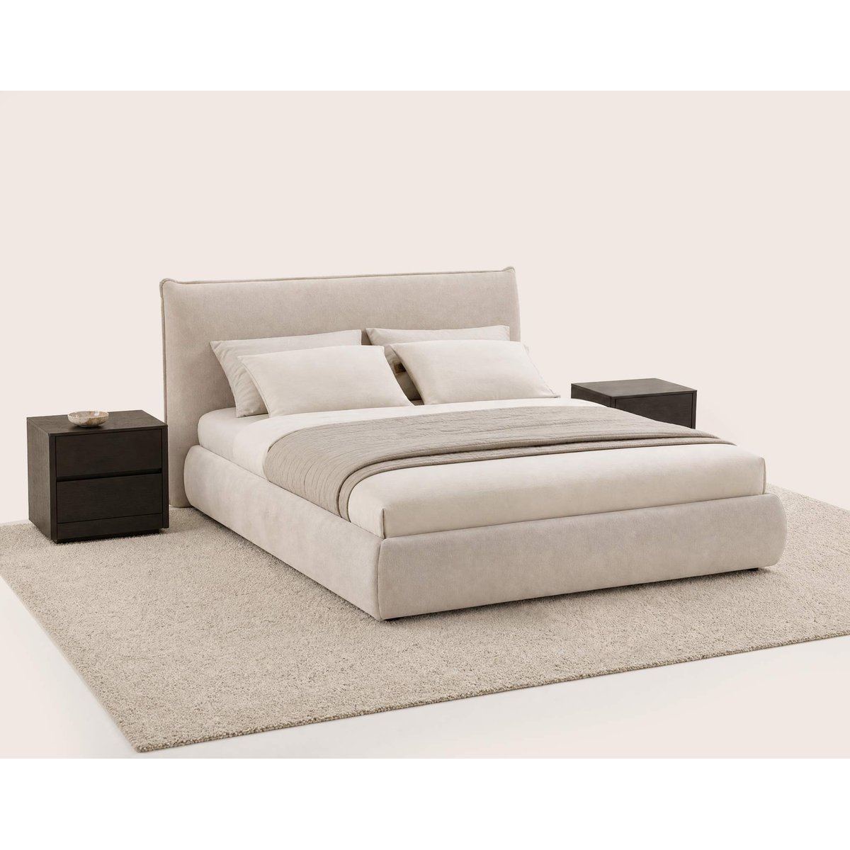 Lit coffre - ARTHUR beige, BEST MOBILIER
