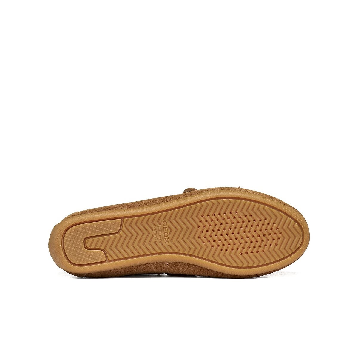 Chaussures bateau en cuir suédé, ADDISSE noisette, GEOX