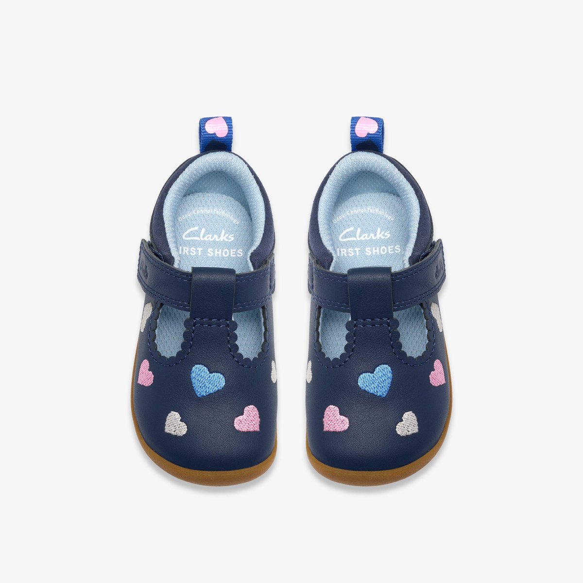 Ballerines Cuir ROAMER HEART T bleu, CLARKS