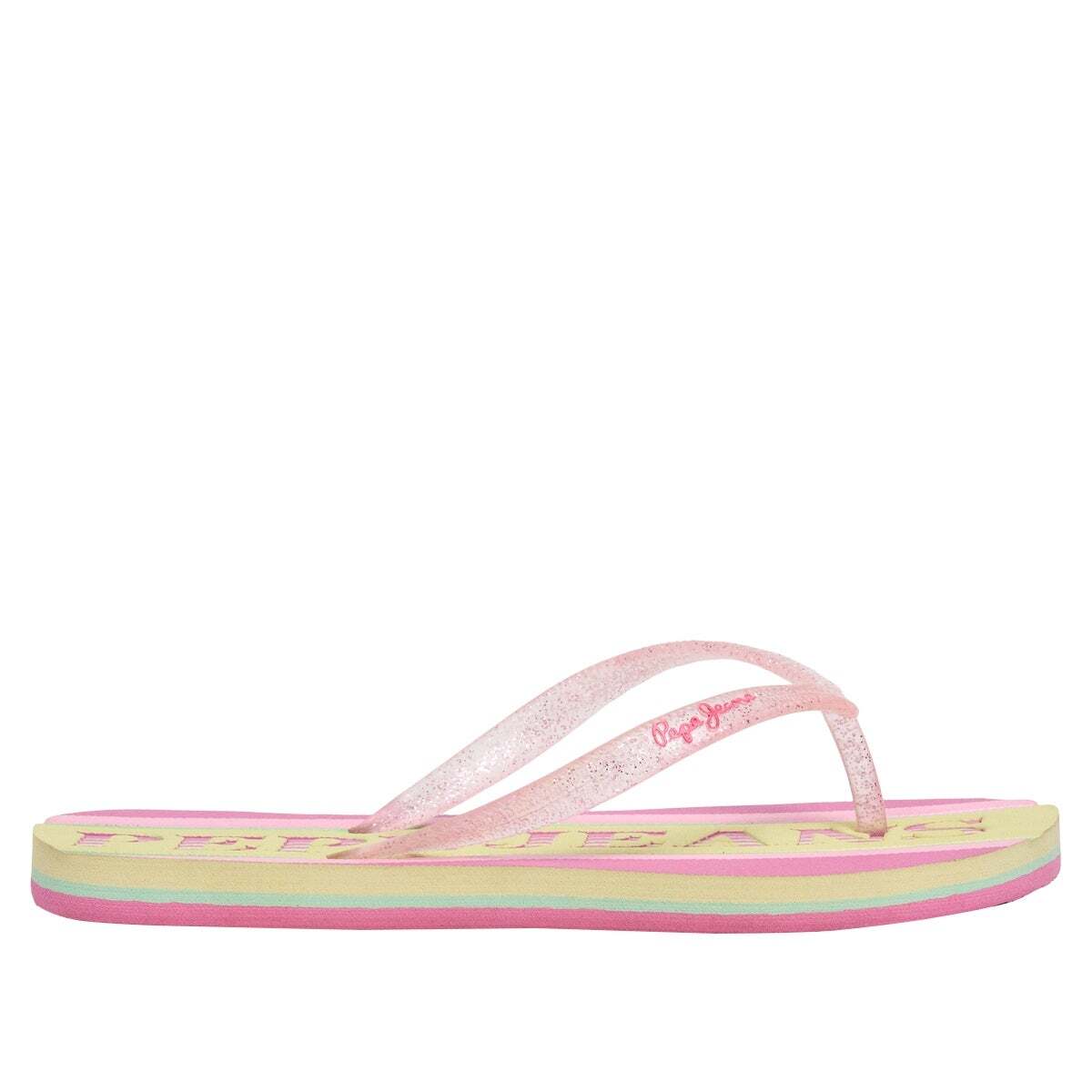 Tongs De Plage Avec Détails Paillettés fuchsia, PEPE JEANS