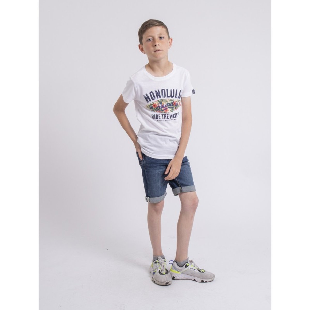 T-shirt Col Rond Niroulio-j blanc, RITCHIE