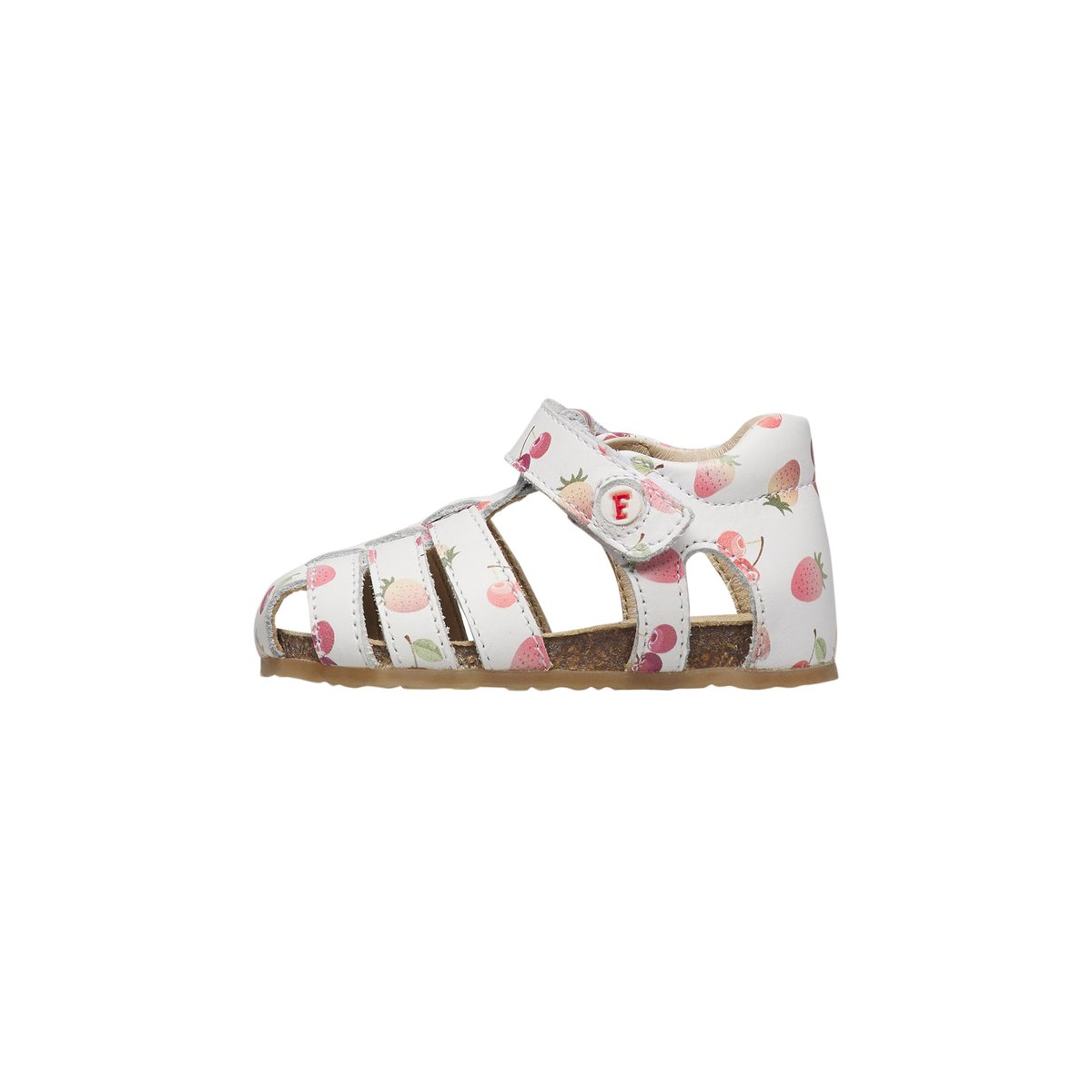 Sandales semi-fermées en cuir ALBY blanc-, FALCOTTO