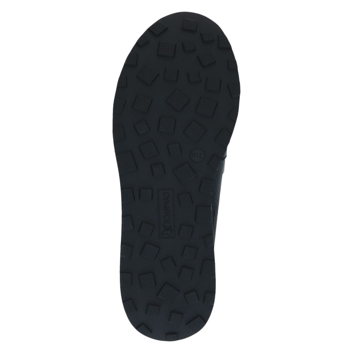 Slipper en cuir noir mat, CAPRICE