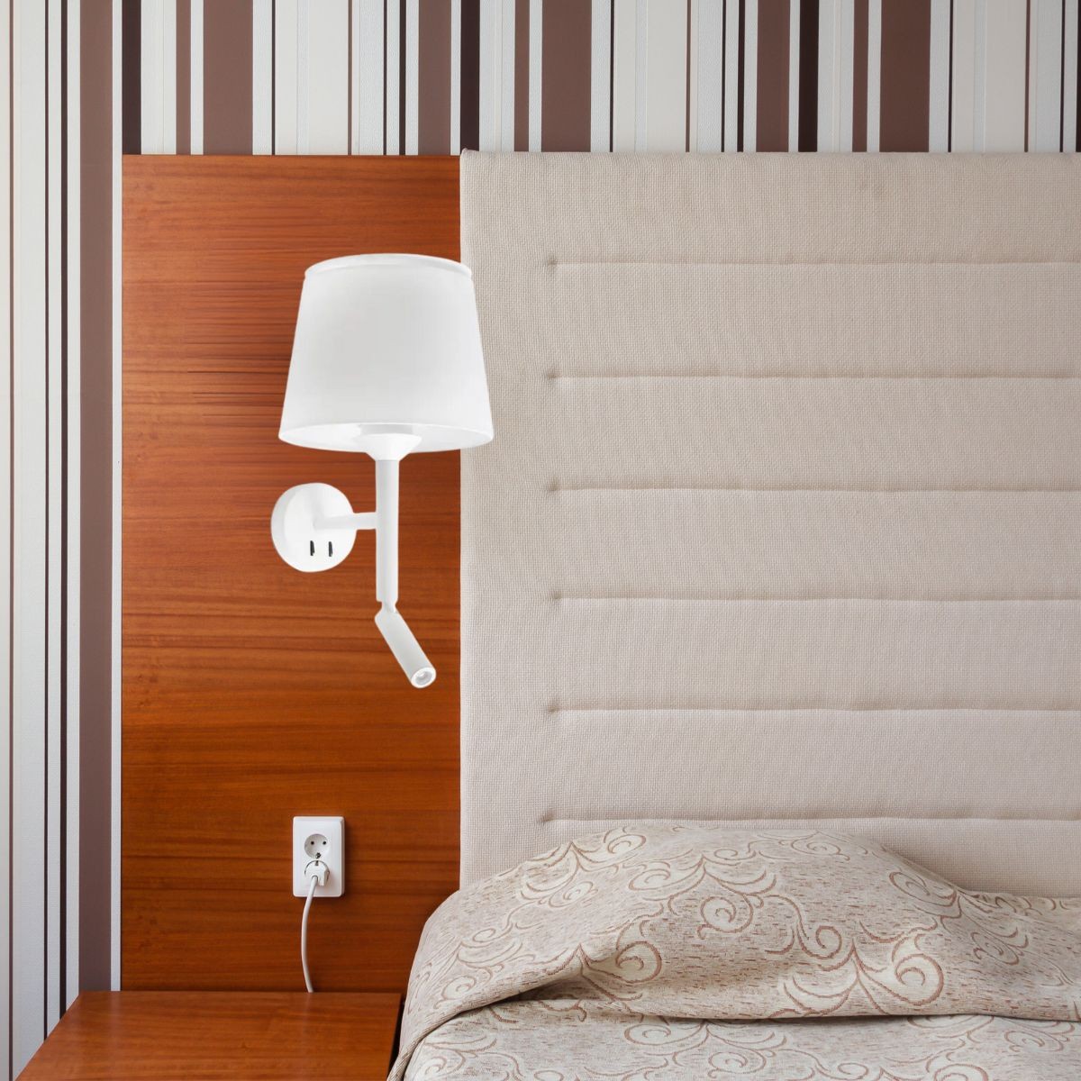 Applique SAVOY blanc, FARO