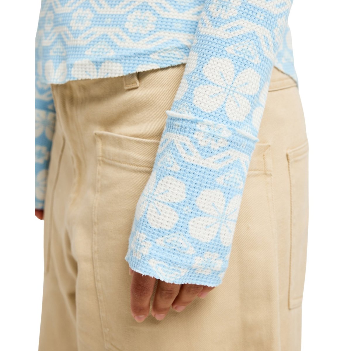 Haut manches longues SNOWFLAKE JAM. bleu cerulean chalet all day, ROXY