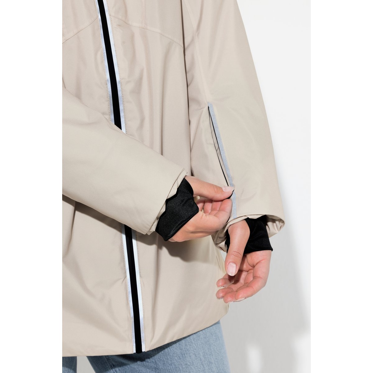 Veste technique HYPRAR à capuche champagne clair, ULLA POPKEN