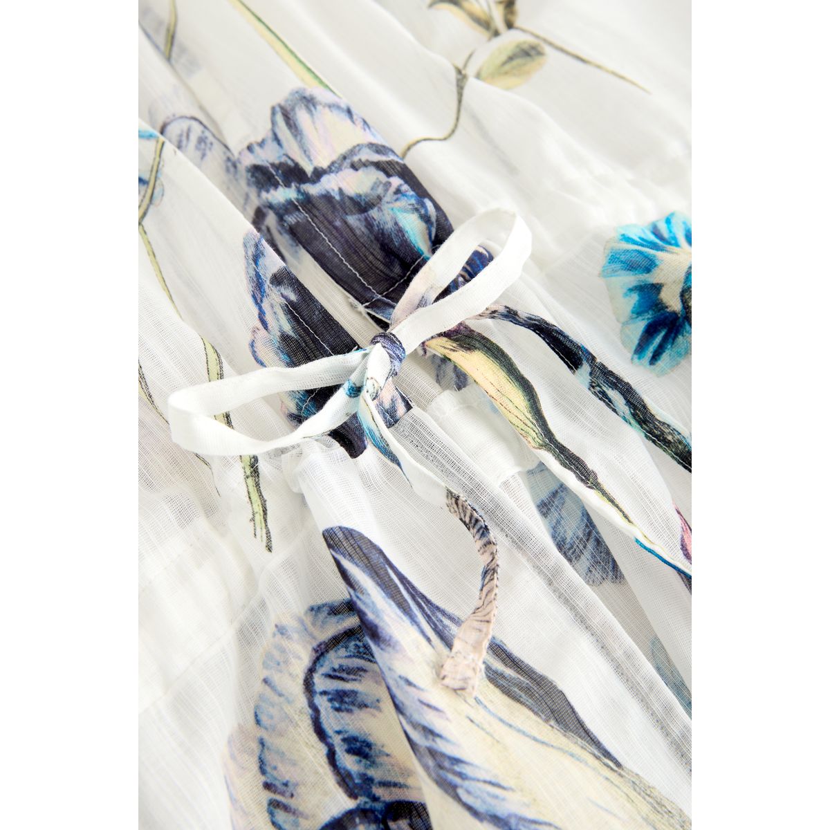 Kimono 100 % coton avec lien kew collection bleu motif fleurs, NEXT
