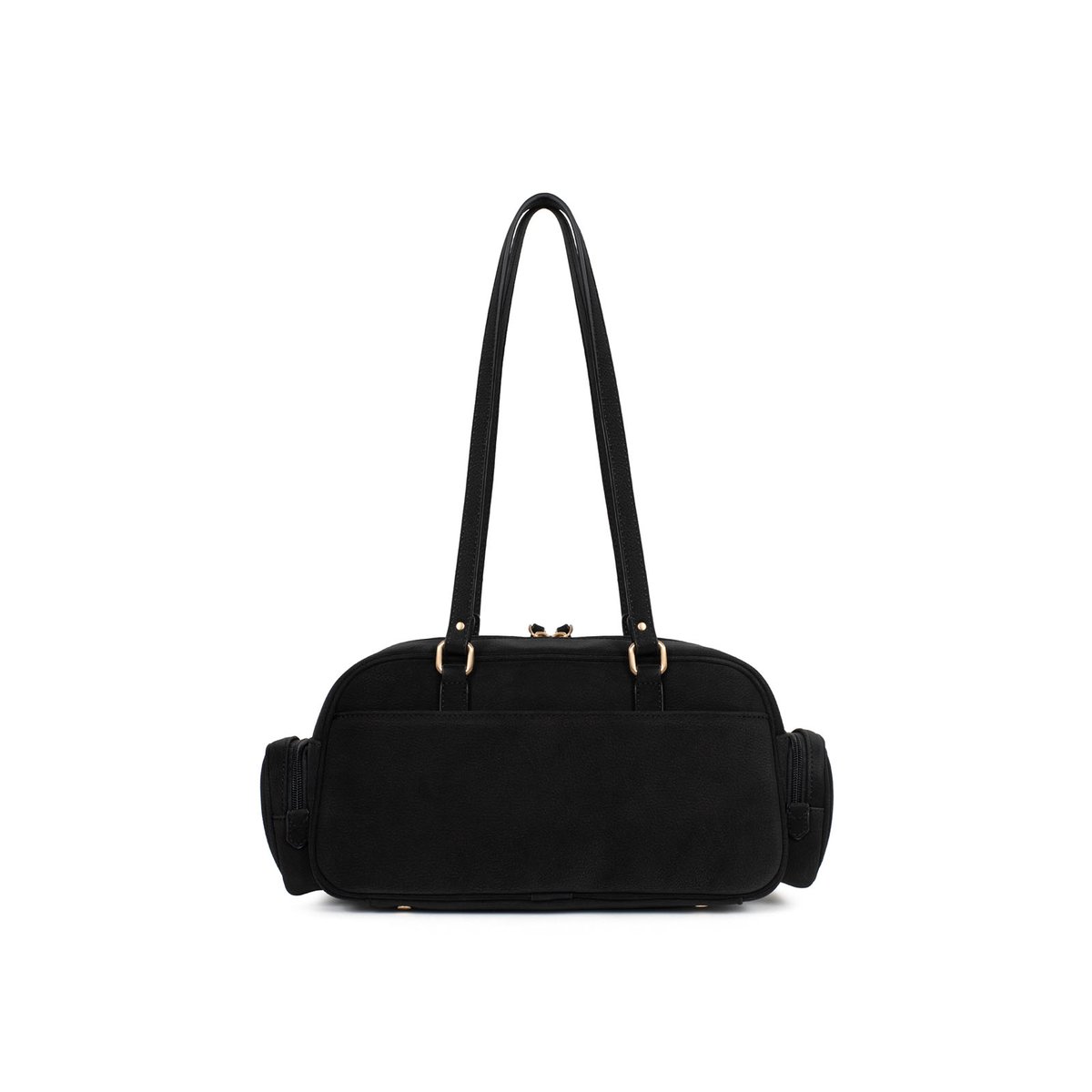 Sac porté épaule 2 anses EVE noir, HEXAGONA