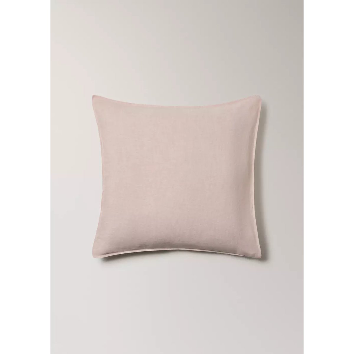 Deux taies d’oreiller 100 % lin mélangé 60x60 cm rose pâle, MANGO HOME