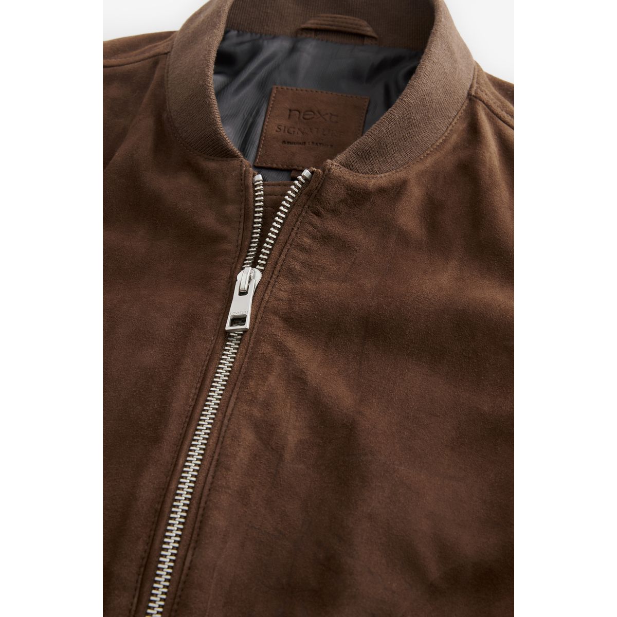 Blouson en daim marron, NEXT