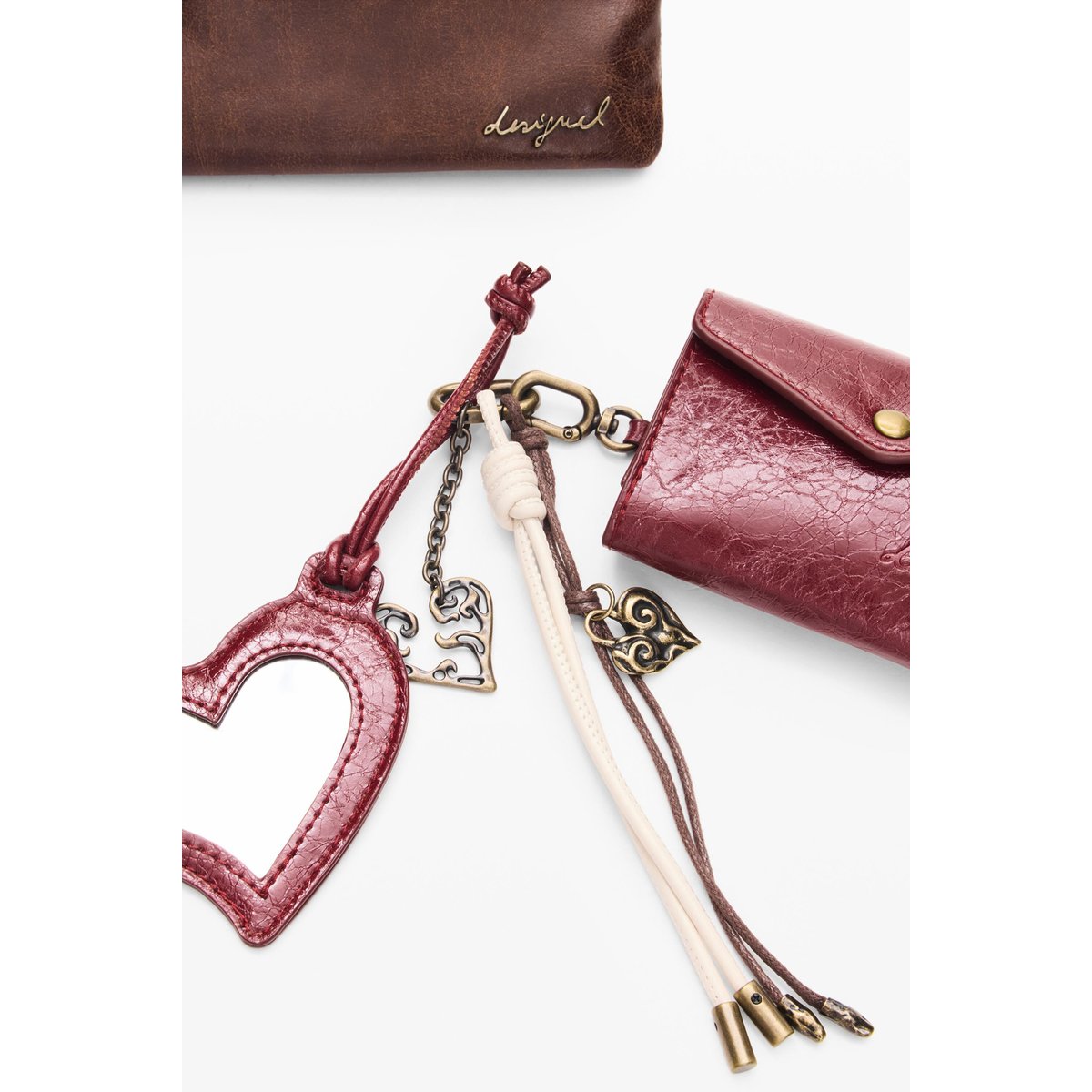 Petit porte-monnaie marron, DESIGUAL