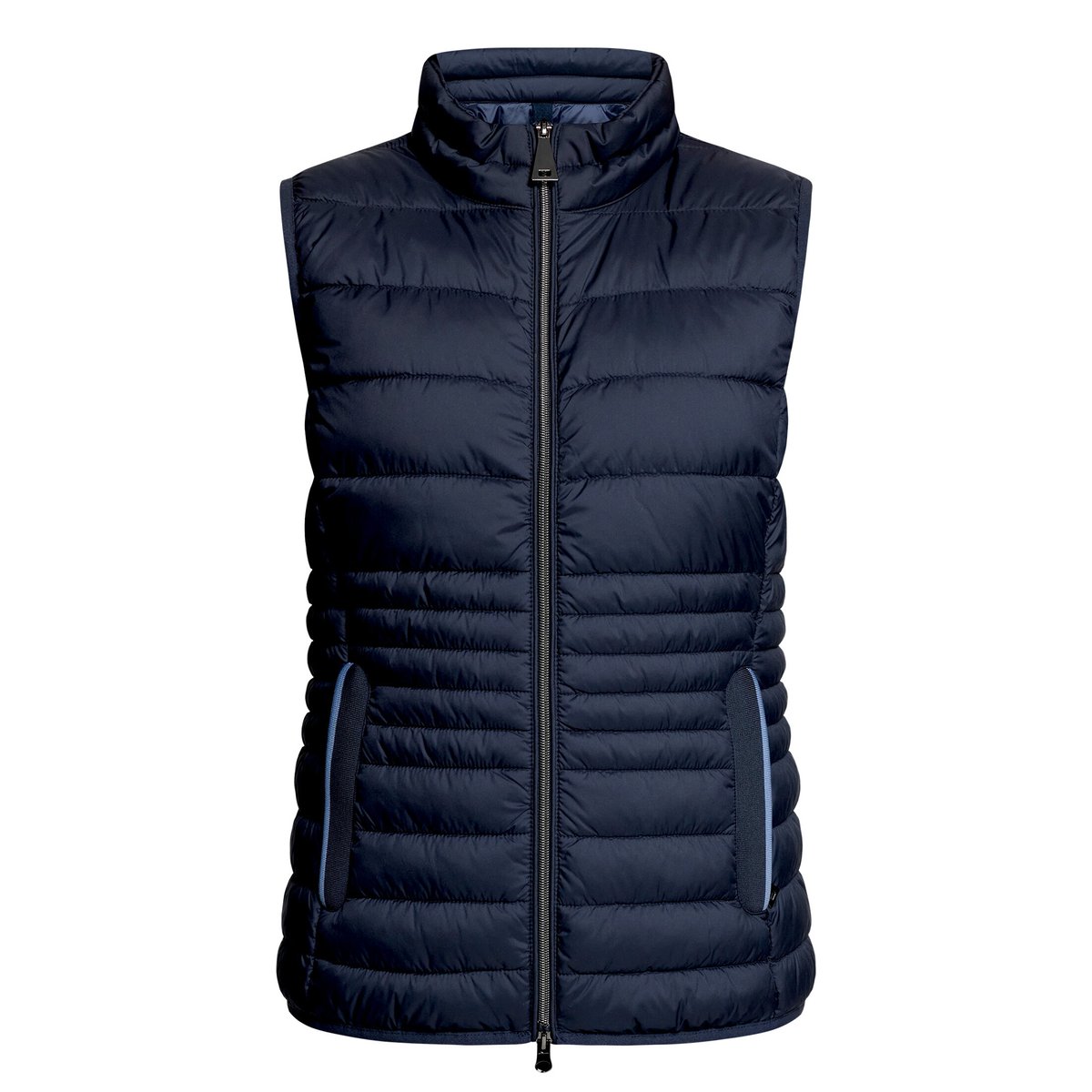 Veste sans manches matelassée à col droit bleu foncé, BETTY BARCLAY