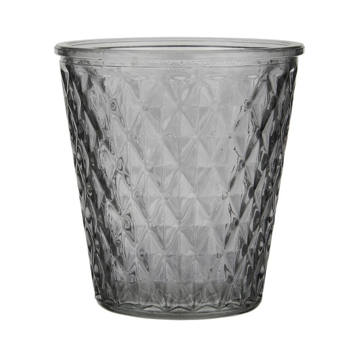 Photophore bougeoir verre gris, IB LAURSEN