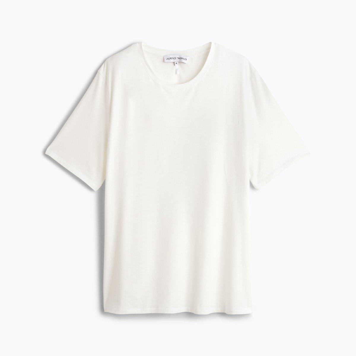 Tee-shirt col rond en jersey BASILE ecru, LAURENCE TAVERNIER