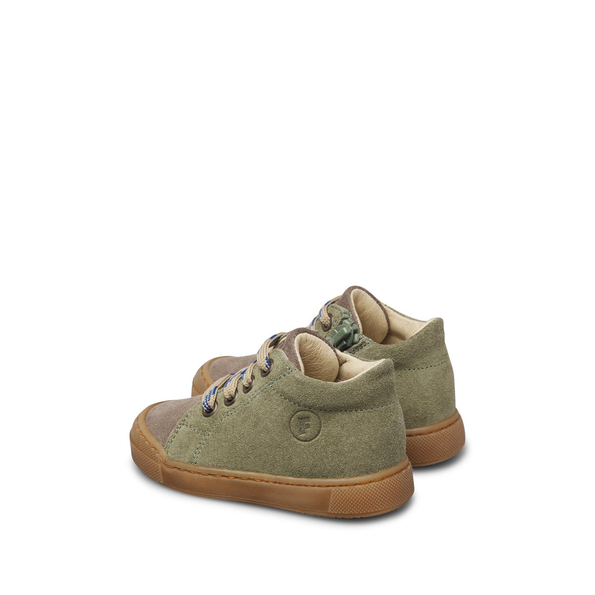 Baskets en suède SNOPES ZIP vert-gris, FALCOTTO