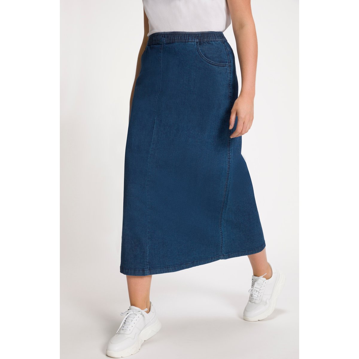 Jupe en jean jean bleu foncé, ULLA POPKEN