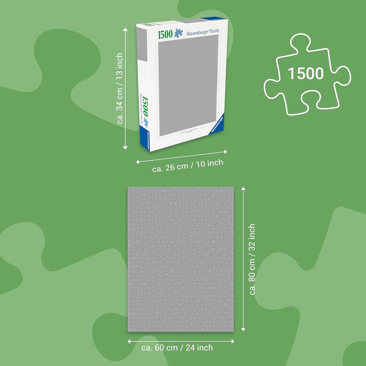 Puzzle Le baiser de Klimt 1500 pcs blanc, RAVENSBURGER