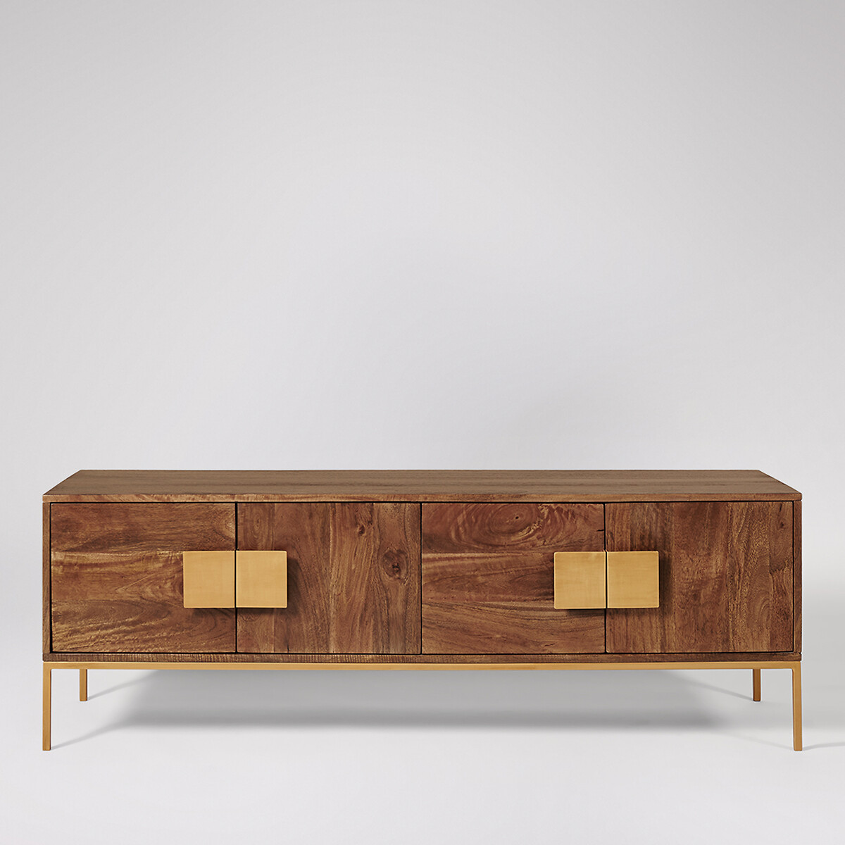 Banner Mango Wood 4 Door Media Unit natural wood, SWOON