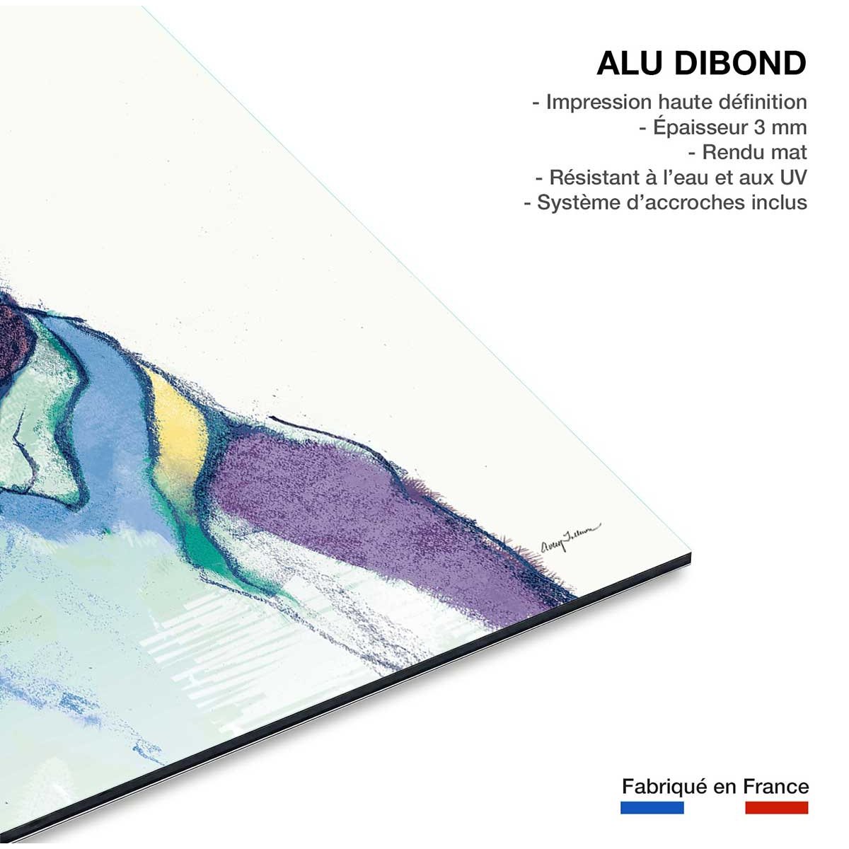 Tableau animaux Bouledogue Ulysse tableau alu dibond, HEXOA