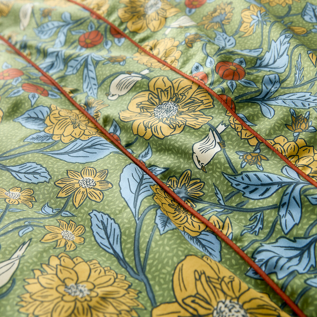 Housse de couette satin de coton, Johanna imprimé, LA REDOUTE INTERIEURS