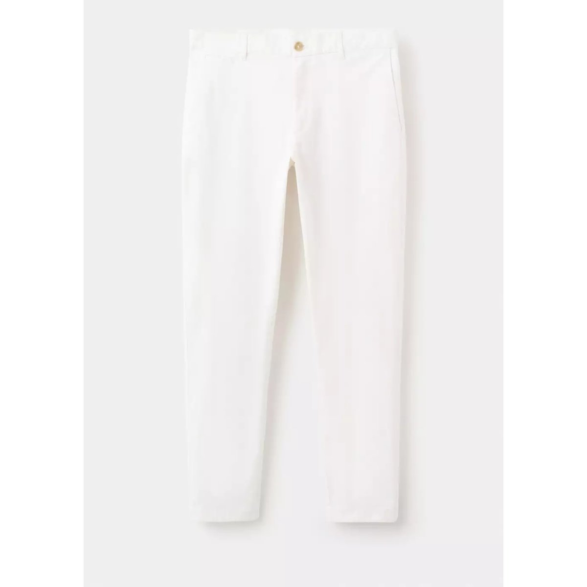 Pantalon Prato chino cropped tapered blanc cassé, MANGO MAN