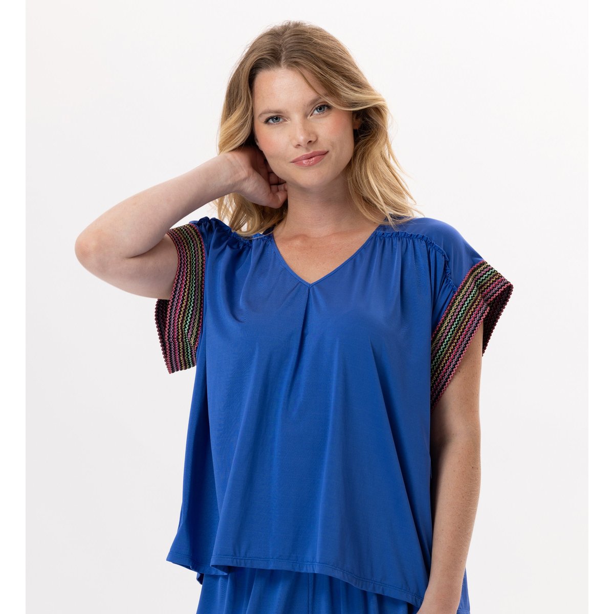 Tee-shirt en jersey PAMPELONNE 930 bleu, LE CHAT