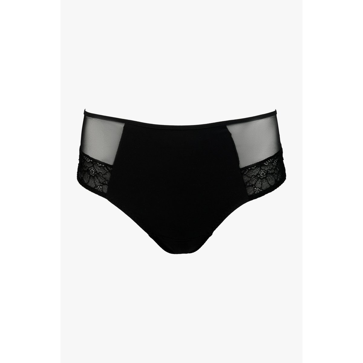 Shorty-tanga en dentelle NUDITÉ noir, MAISON LEJABY