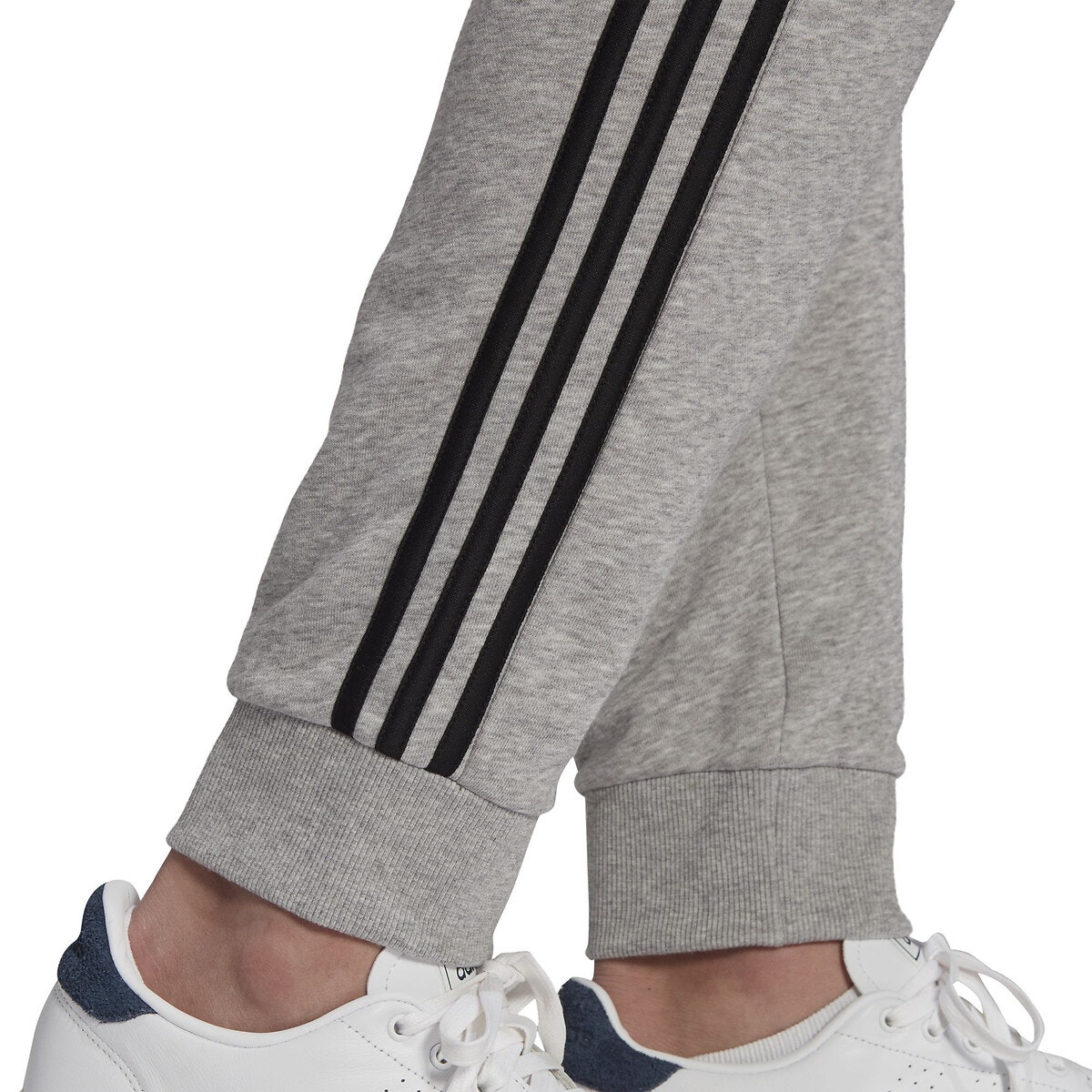 Bas de survêtement 3 bandes en French Terry gris chiné, adidas Performance