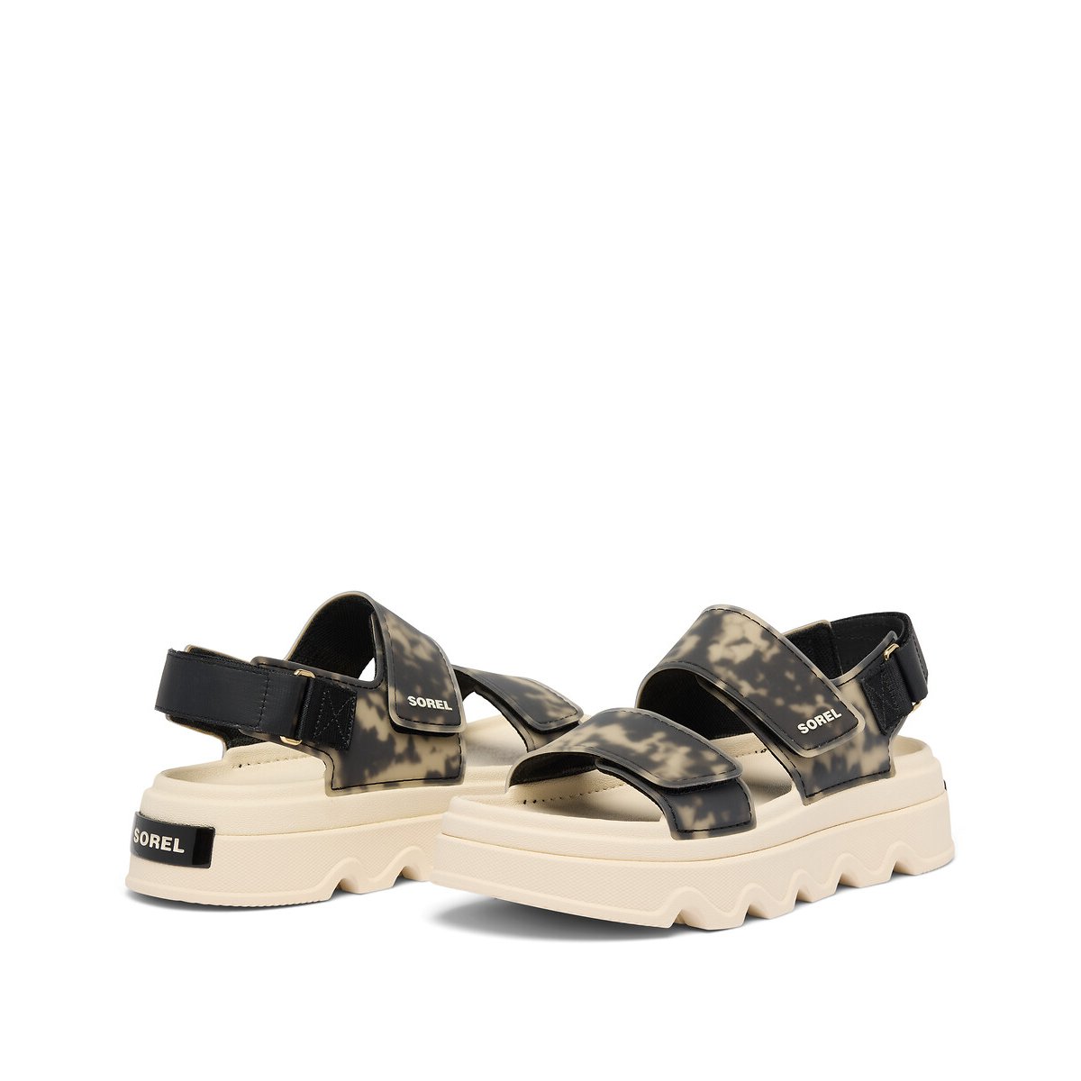 Kinetic™ Sunchase Double-Strap Sandals beige/black, SOREL