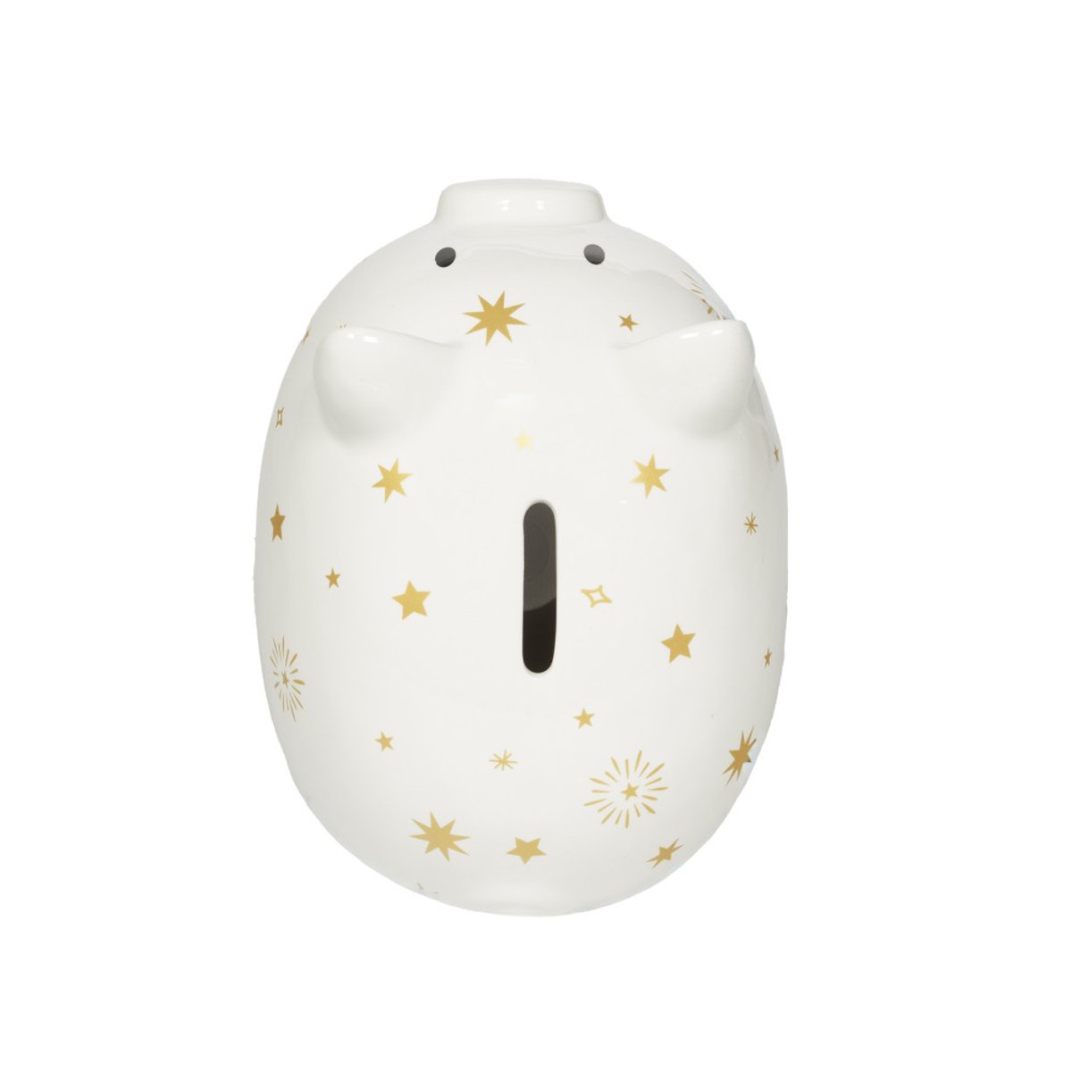 Tirelire cochon Circus doré et 17,4 cm en céramique multicolore, AMADEUS LES PETITS
