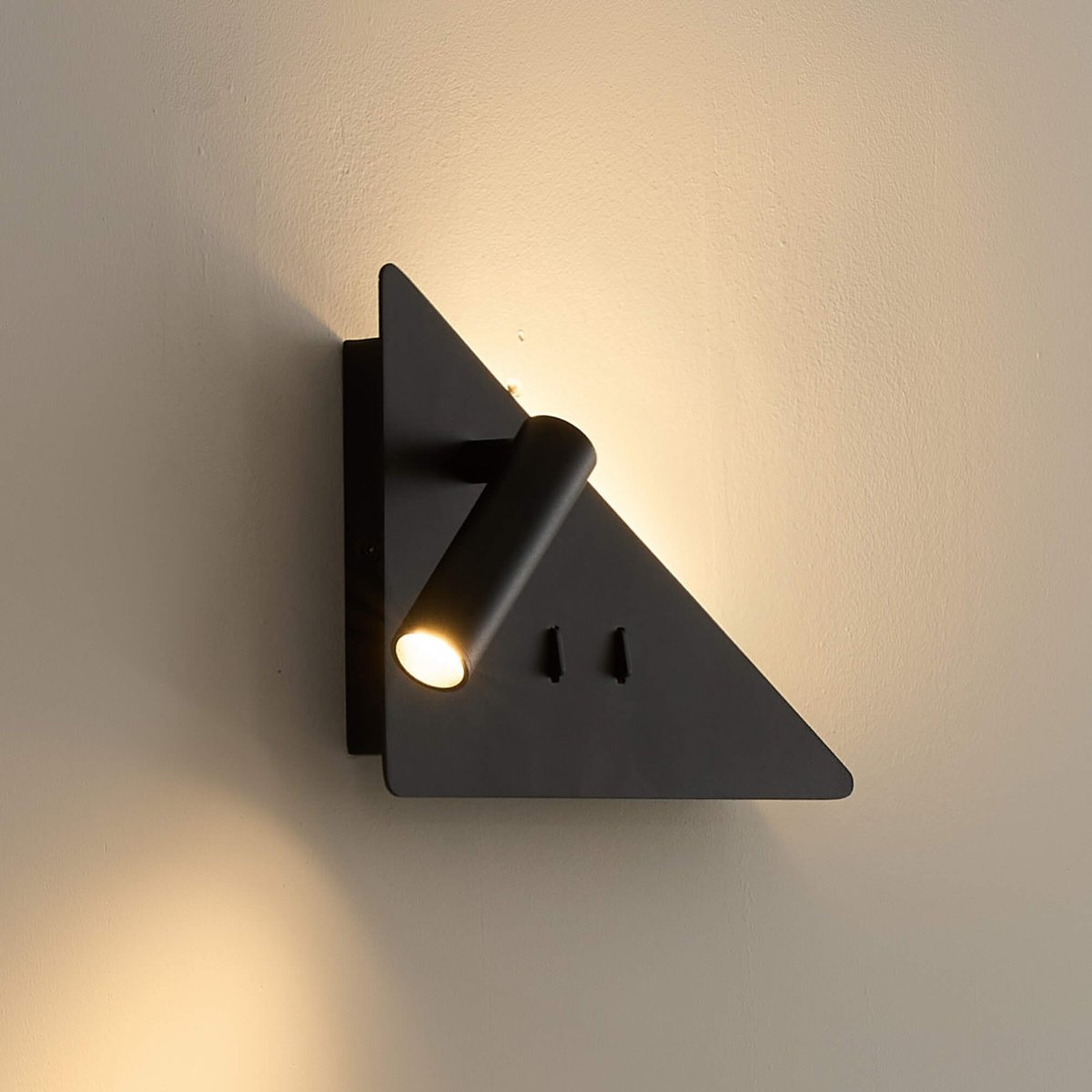 Pack 2 appliques murales design - ELARIS noir, KOSILUM