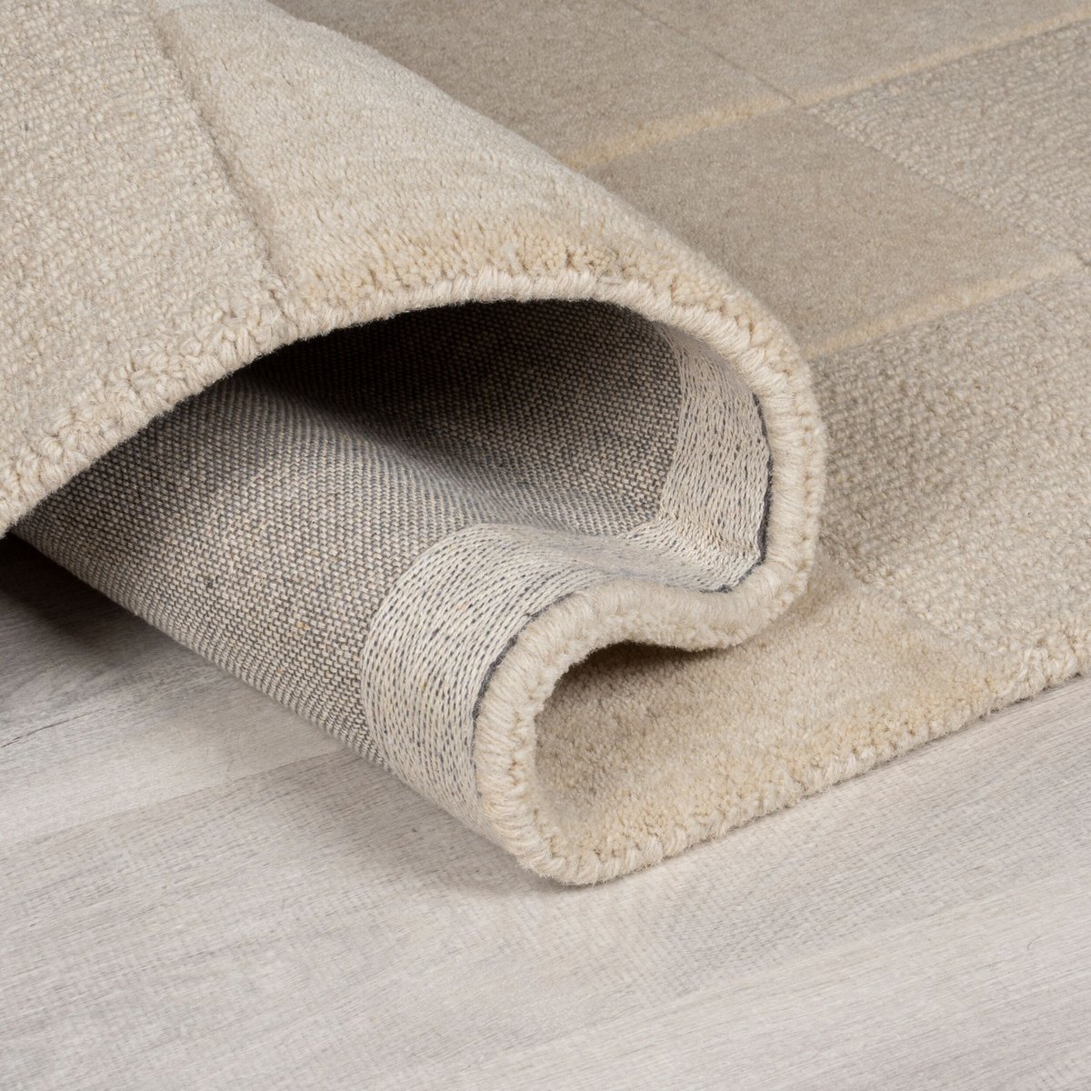 Tapis en laine moderne CHECKERBOARD beige, FLAIR RUGS