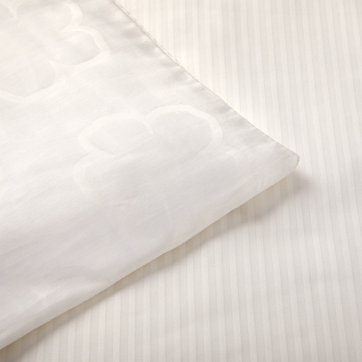 Housse de couette en satin, K HANADOT blanc, KENZO HOME