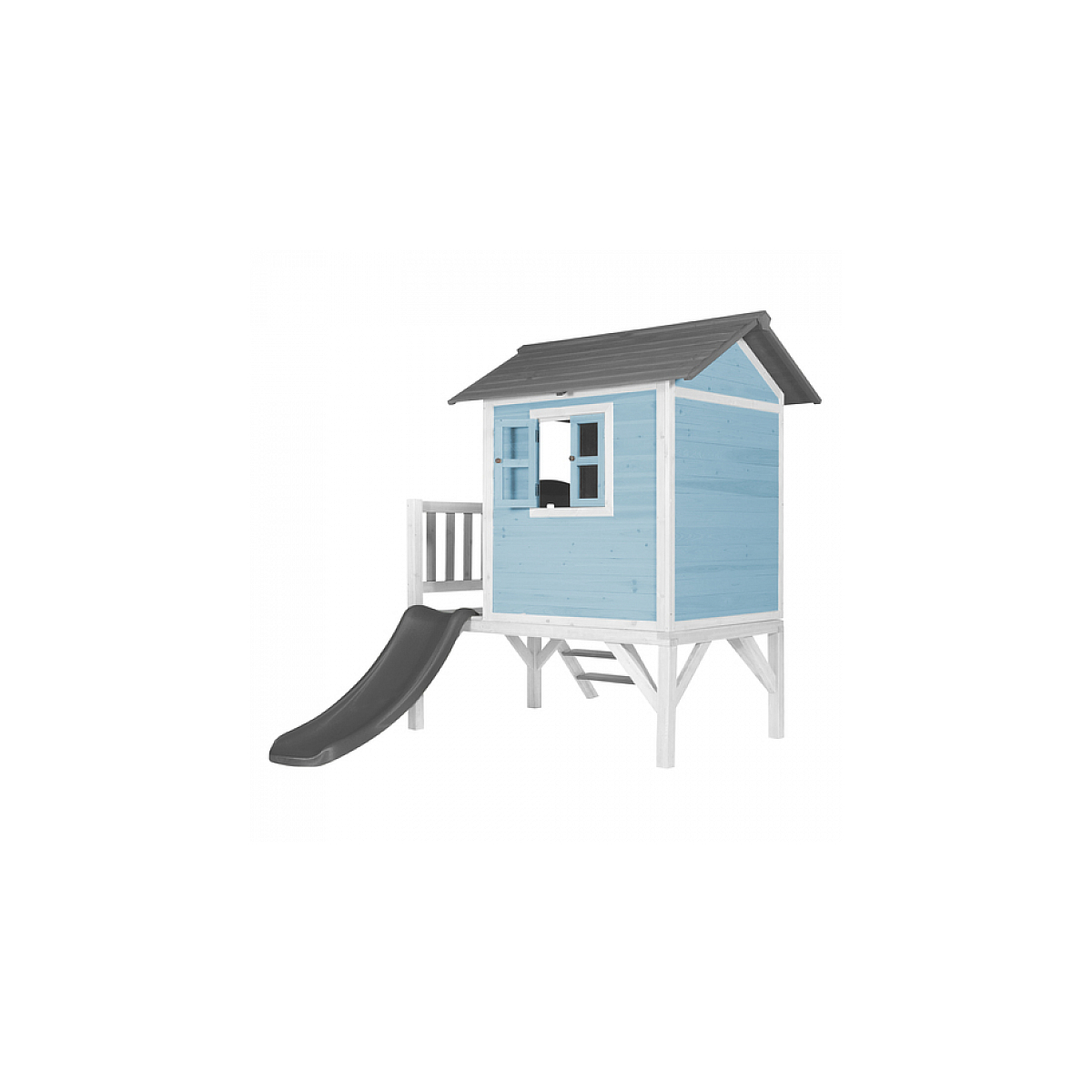 AXI Beach Lodge XL Maisonnette Caribbean Bleu Toboggan Gris couleur unique, AXI HOUSE