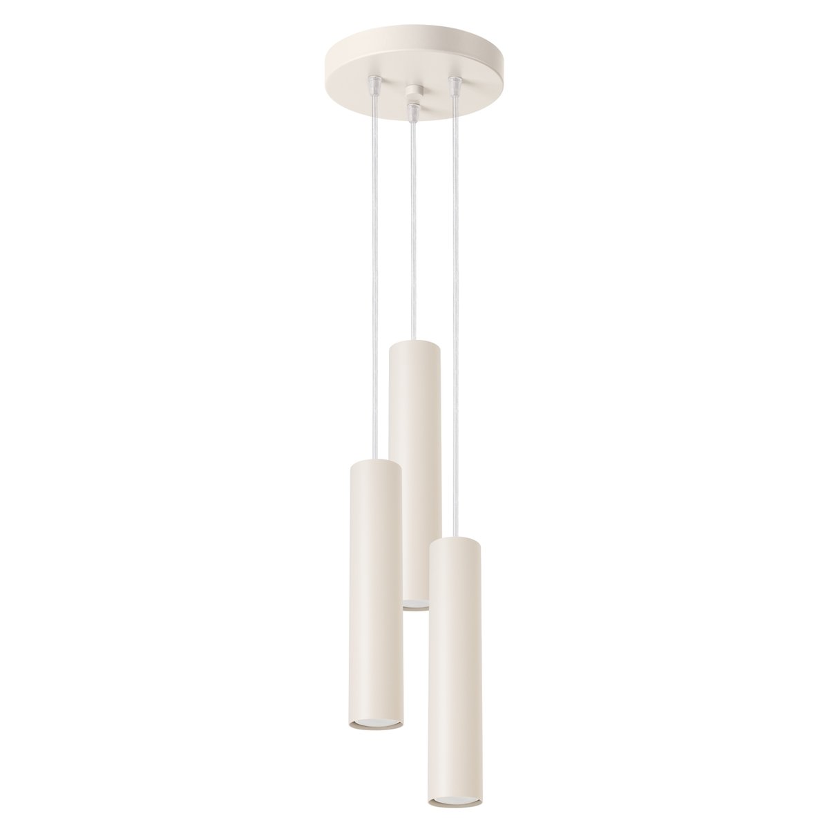 Suspension Acier Beige GU10 3 Lagos beige, EDEN