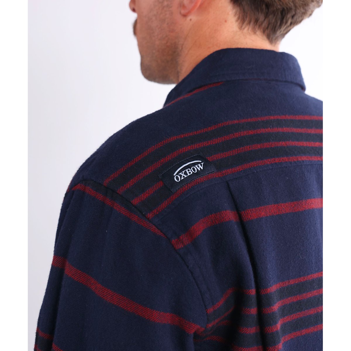 Chemise manches longues flanelle brossée WILD deep marine, OXBOW