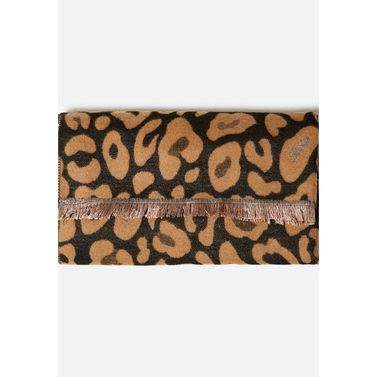 Echarpe moelleuse imprimé animalier marron beige animalier, DAMART