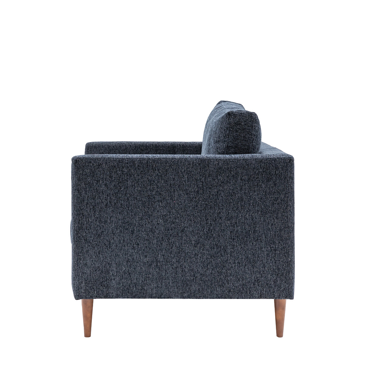 Durants Soft Brushed Nordic Armchair with Dark Wood Legs grey, SO'HOME